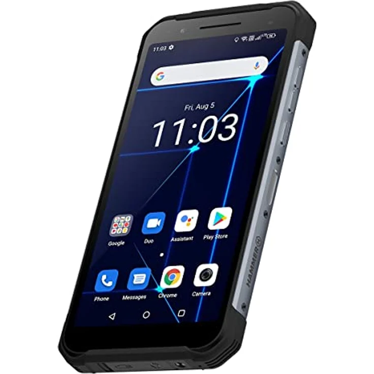 Hammer Construction (128 GB, 6", Dual SIM, 16 Mpx, 4G), Robustes Smartphone, Schwarz – Bild 7