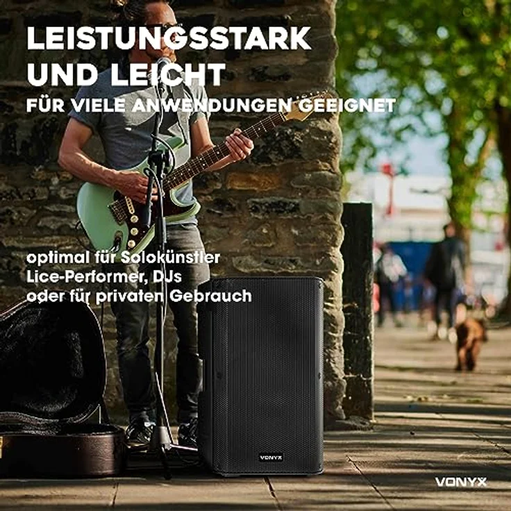 Vonyx VSA15BT Bi-verstärkter Aktiv-Lautsprecher 15-'-' 1000W BT-MP3 – Bild 6