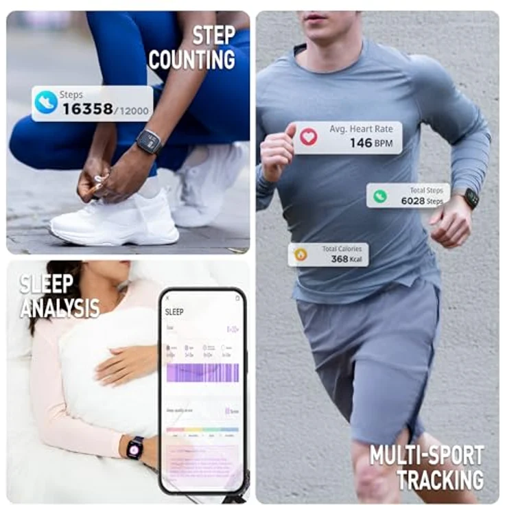 Reflex Active RA50-2223-SET, Smartwatch (39 mm) mit Fitness-Tracking und anpassbaren Ziffernblättern – Bild 2