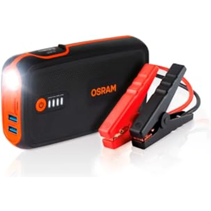 OSRAM BATTERYstart 300, KFZ Starthilfe, Lithium Batteriestarter 1500A 12V für Motorrad & PKW mit Powerbank Funktion für bis zu 6L Benzin & 3L Dieselmotoren – Bild 2