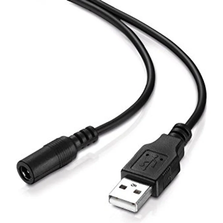 Lade-Kabel USB-Stecker Typ A auf DC-Hohlstecker-Buchse (5,5 x 2,5 mm, 60 cm) – Bild 2
