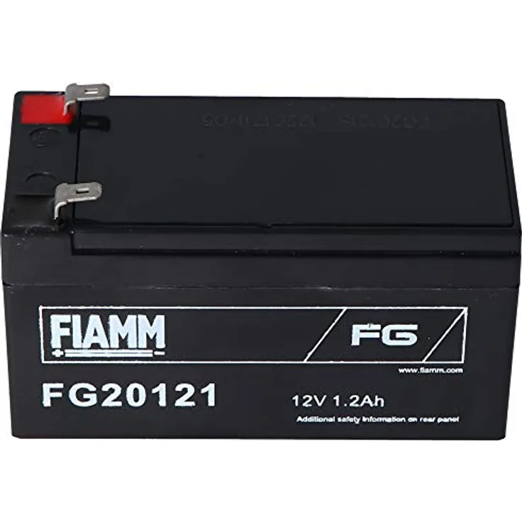 Fiamm FG20121 Akku 1200mAh Blei Akku 12 Volt mit 1200mAh, 2mal 4,8mm Steckkontak