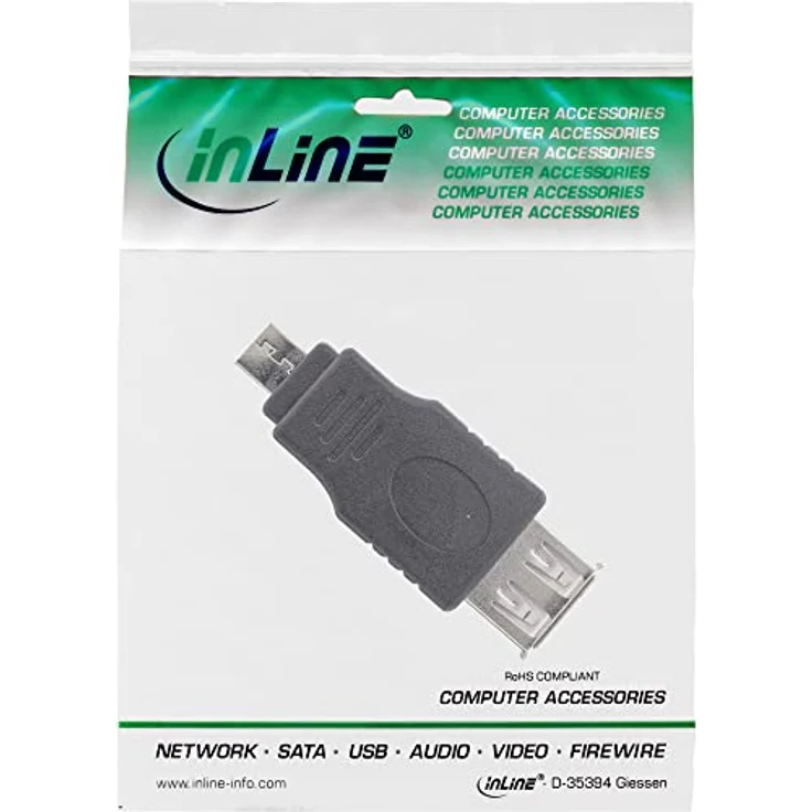 InLine 31600 Micro-USB Adapter, Micro-A Stecker an USB A Buchse – Bild 4