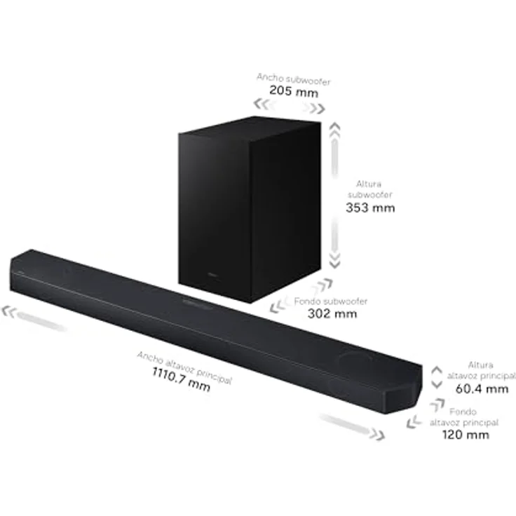 Samsung HW-Q600H/XC, 3.1.2 Kanäle, 320 W Kabellos, Schwarz, Titan Black – Bild 6