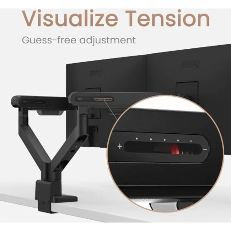 BenQ Ergo Arm BDL01 – VESA-kompatibler Monitorarm für Standard-Monitore bis 35 Zoll, stabile Tischhalterung, flüssige Verstellung, für Tischdicken 10–50 mm, bis 11 kg pro Arm – Bild 5