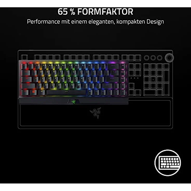 RAZER BlackWidow V3 Mini Yellow Switch US-Layout QWERTY – Bild 2