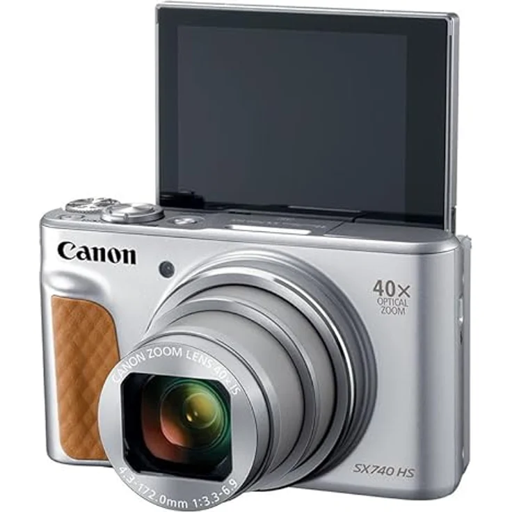 Canon PowerShot SX740 HS Lite Edition Digitalkamera, 20,3 MP, 40-Fach optischer Zoom, 4K Ultra HD, WLAN, Bluetooth, Silber – Bild 4