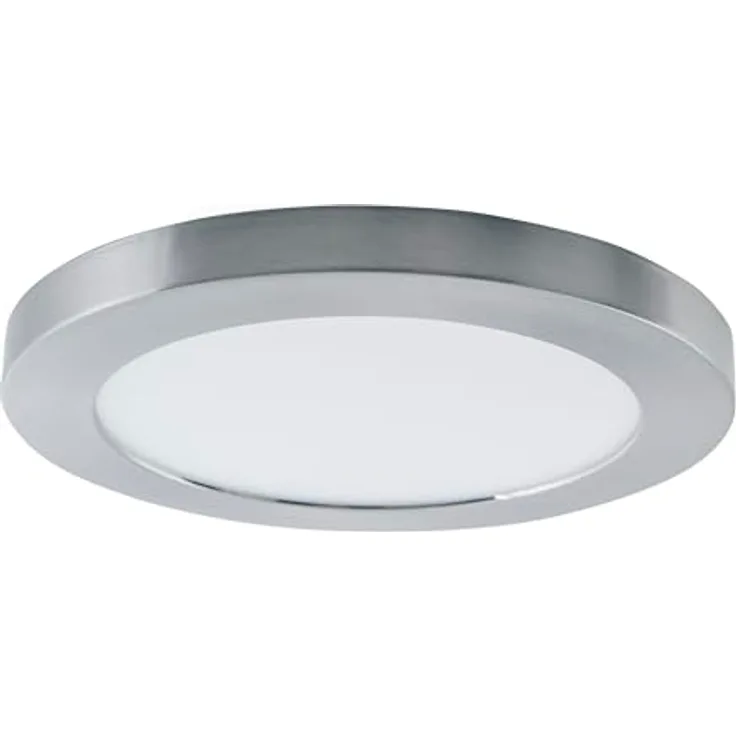 Näve Leuchten - LED Deckenleuchte Bonus - Deckenlampe aus Metall und Kunststoff - 18W, 1900lm, 3000-6500K - Chrome/Weiß wechselbar, 22,5 cm