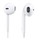 Apple EarPods mit Fernbedienung + Mikrofon, In-Ohr-Kopfhörer für iPhone, iPad, iPod, weiß, 3,5mm Klinkenanschluss