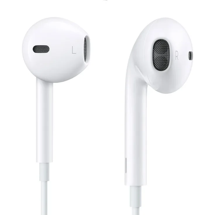 Apple EarPods mit Fernbedienung + Mikrofon, In-Ohr-Kopfhörer für iPhone, iPad, iPod, weiß, 3,5mm Klinkenanschluss