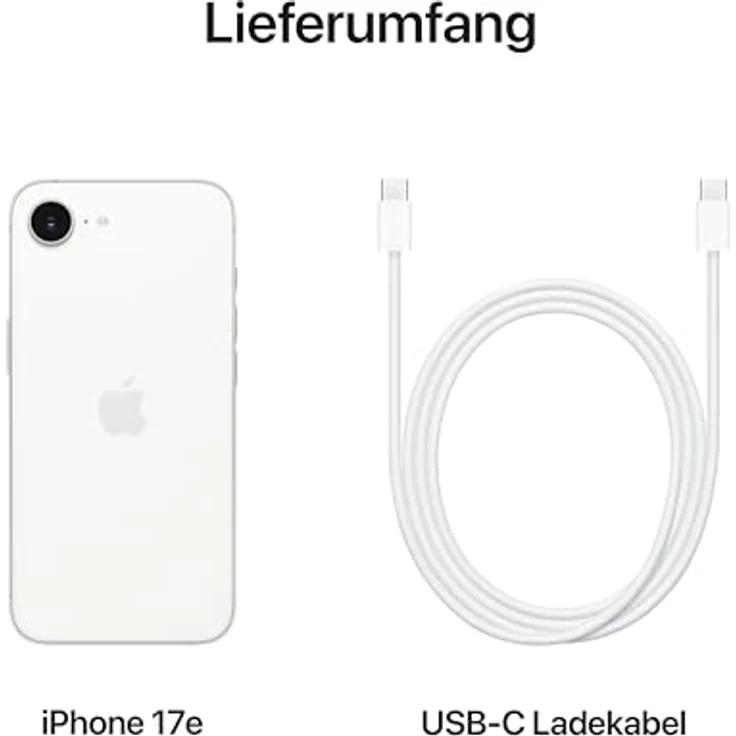 Apple iPhone 17e 512 GB Weiß, Dual SIM, 6,1" Super Retina XDR, A19 Chip, 48 MP Kamera, iOS 26, IP68 – Bild 7