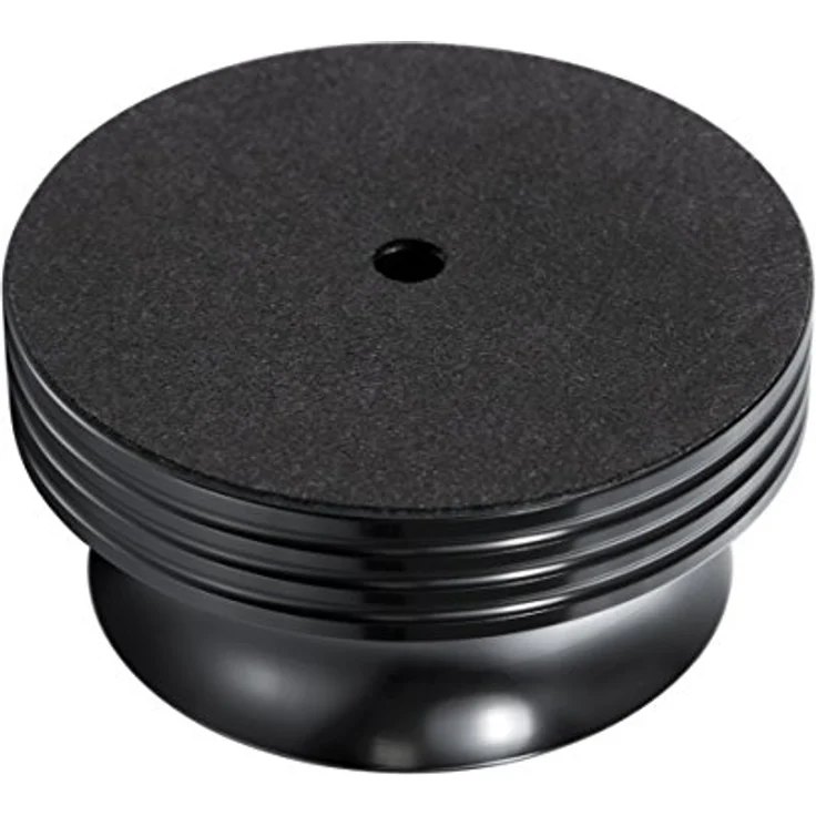 Dynavox Plattenspieler-Stabilizer PST420, Auflagegewicht aus Aluminium für Plattenspieler, Gewicht 420 g, Schwarz – Bild 2