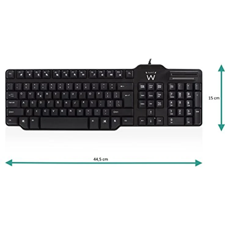 Ewent EW3251 USB-Tastatur, Englisch, Italienisch, Schwarz – Tastaturen (Standard, kabelgebunden, USB, mechanische Tastatur, Schwarz) – Bild 2