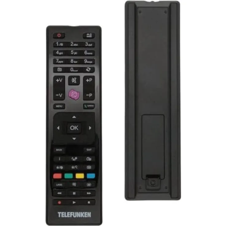 Vestel Telefunken RC4875 Fernbedienung, kompatibel mit D32F287Q3CW, D40U300M4C und weiteren Modellen