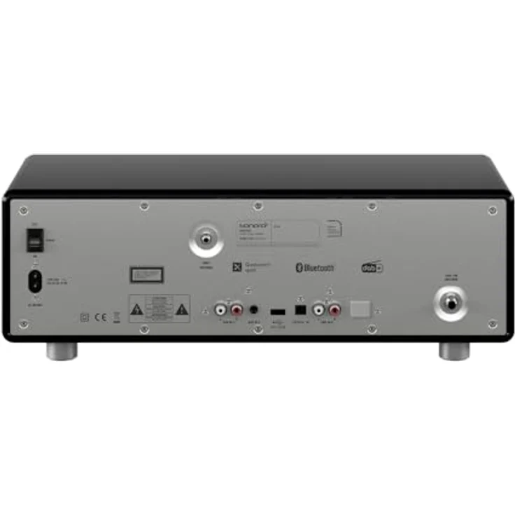 sonoro Prestige Kompaktanlage mit CD-Player, 2-Wege-Soundsystem, DAB+, FM, Spotify, Deezer, Schwarz (hochglänzend) - Silber, 2026 – Bild 4