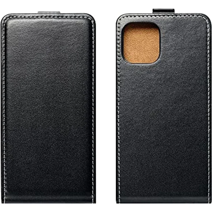 COFI 1453 Flip Case für Samsung Galaxy S24 FE - vertikal aufklappbare Handy Tasche, schwarz – Bild 4