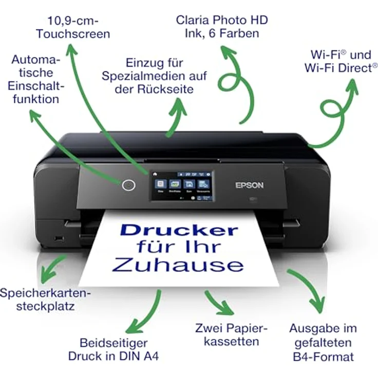 EPSON Expression Photo XP-980, Multifunktionsdrucker für hochwertige A3-Fotodrucke, mit Touchscreen und kabellosem Drucken – Bild 3