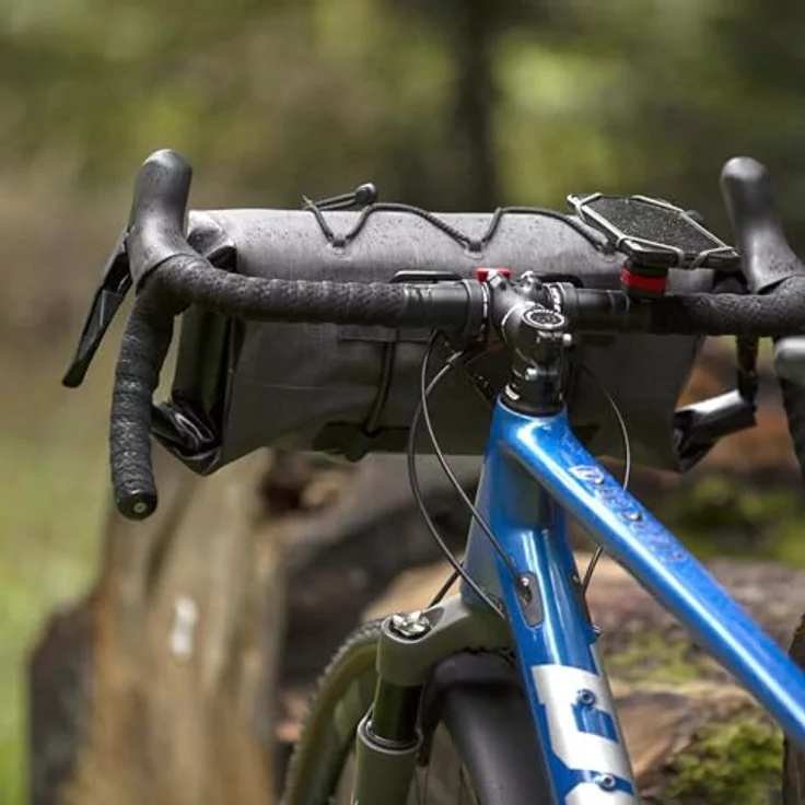 KlickFix Caddy, Smartphone Halterung mit O-Ring-Dämpfung, 360° drehbar, Schwarz-Rot – Bild 5