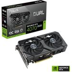 Asus Dual GeForce RTX 4070 EVO OC Grafikkarte (12 GB, GDDR6X) in Schwarz