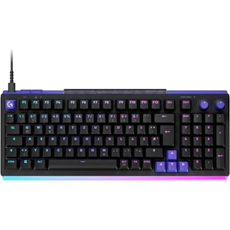 Logitech G G512 X 98 DUAL SWAP, Hot-Swappable Gaming-Tastatur mit 8K-Abfragerate, LIGHTSYNC RGB, DEU QWERTZ - Schwarz – Bild 1