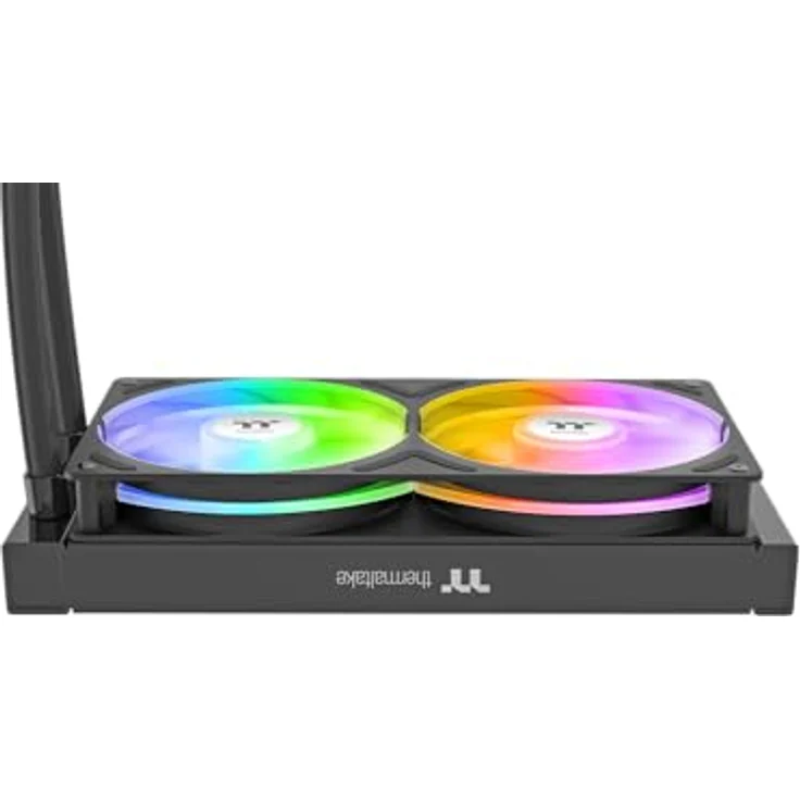 Thermaltake TH240 V3 ARGB Sync Black, AiO-Wasserkühlung mit 2x 120mm Lüftern und bis zu 2500 rpm Drehzahl, schwarz – Bild 3