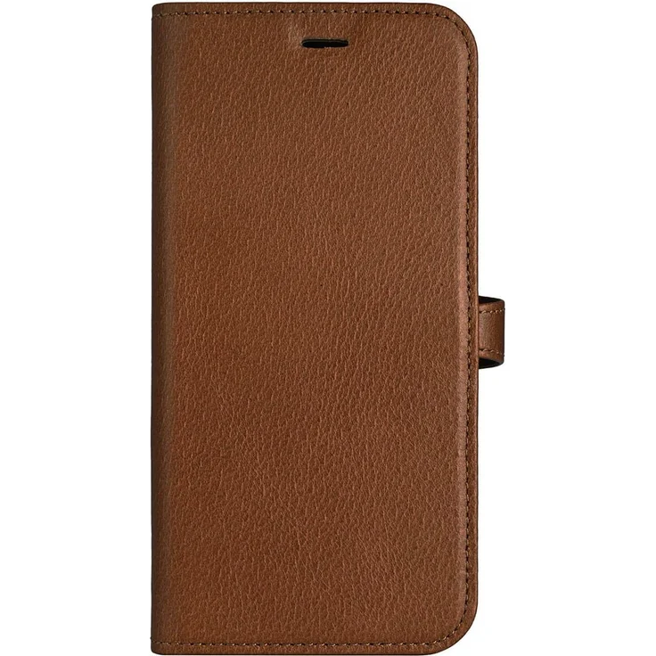Buffalo 2in1 Leder Hülle für iPhone 16 Pro, schwarze Smartphone Hülle mit Platz für 3 Karten, MagSeries-kompatibel