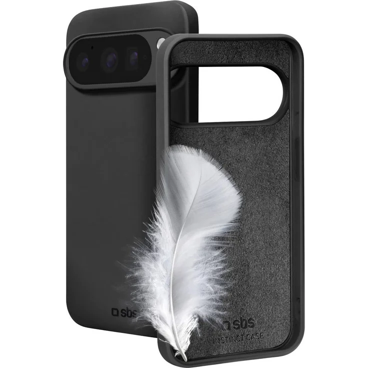Sbs mobile Instinct Cover für Google Pixel 10 / 10 Pro, schwarzes TPU mit harter Außenschale und weicher Beschichtung