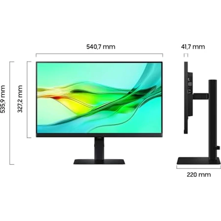Samsung ViewFinity S60UD (24”) QHD Monitor, 24 Schwarz – Bild 3