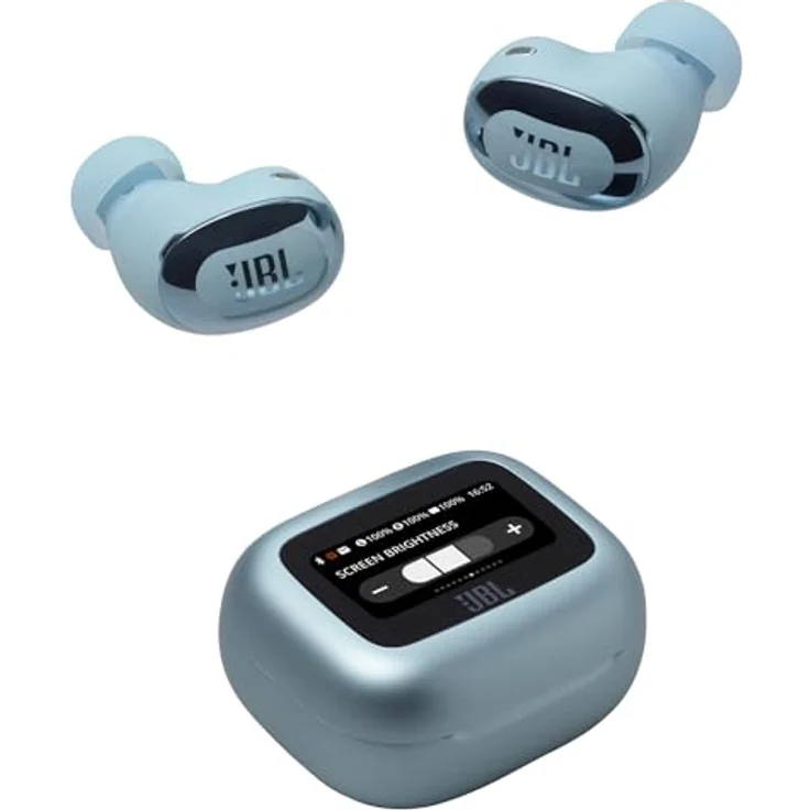 JBL Live Buds 3, Kabellose Ohrhörer mit Bluetooth, 40h Akkulaufzeit, True Adaptive Noise Cancelling and High Resolution Signature Sound, IP55 Wasserdicht, Blau – Bild 1