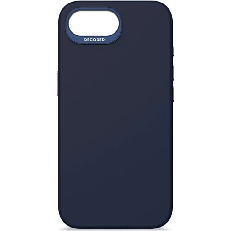 Decoded Silikon Hülle für iPhone 16e, MagSafe-kompatibel, antibakterielle Beschichtung, Fall- und Aufprallschutz, Marineblau – Bild 2