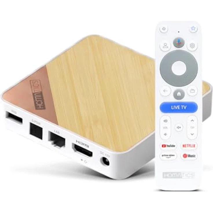 Homatics Box 4K V2 Google TV Mediaplayer, 4K UHD, HDR, 32GB Flash, Wi-Fi 6, Bluetooth 5.2, Dolby Atmos – Bild 1