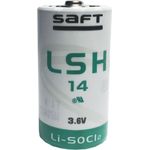 Saft LSH14 ER-C, Industriezelle Lithium-Thionylchlorid Batterie, 3,6 Volt, 50x26,2 mm, für Messtechnik und Sicherheitstechnik