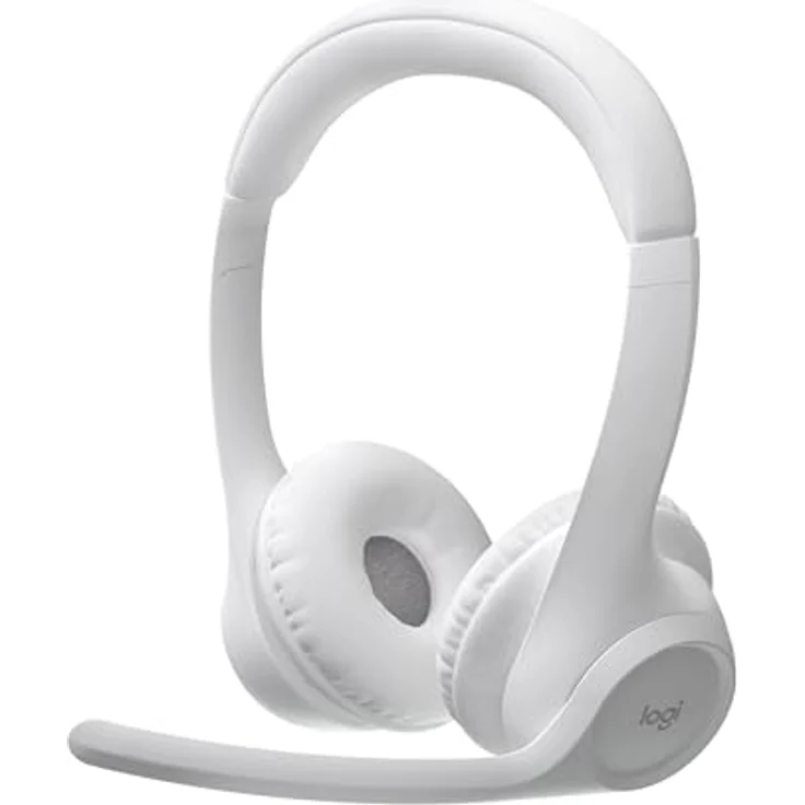 Logitech Zone 300 Wireless Bluetooth Headset mit Mikrofon inkl. Geräuschunterdrückung - Grauweiß, kompatibel mit Windows, Mac, Chrome, Linux, iOS, iPadOS, Android – Bild 1