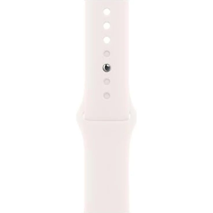 Apple Watch Band Sportarmband 46 mm Blassrosa S/M - Hochleistungs-Fluorelastomer, widerstandsfähig und weich am Handgelenk – Bild 1
