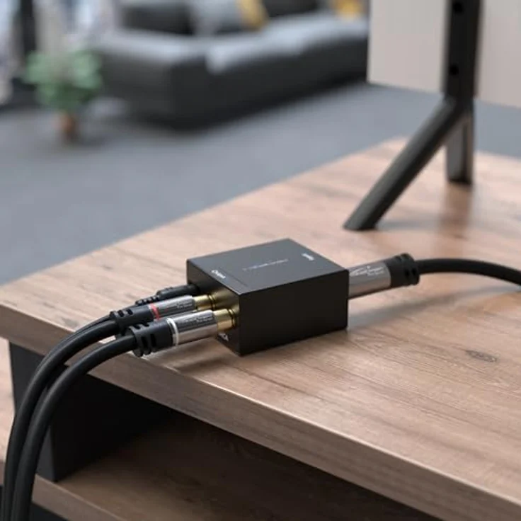 KabelDirekt - Cinch Audio Kabel - 10m - (Koaxialkabel geeignet für Verstärker, Stereoanlangen, HiFi Anlagen & andere Geräte mit Cinch Anschluss, 2 Cinch zu 2 Cinch) – Bild 5
