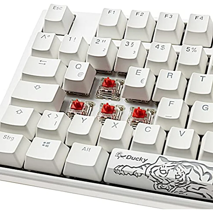 Ducky One 3 Classic Mechanische Tastatur - Mechanical Keyboard - Tastatur Gaming Mechanisch - Gaming Keyboard Mechanical - Mechanische Gaming Tastatur - TKL-Format 80% - MX-Red – Bild 5