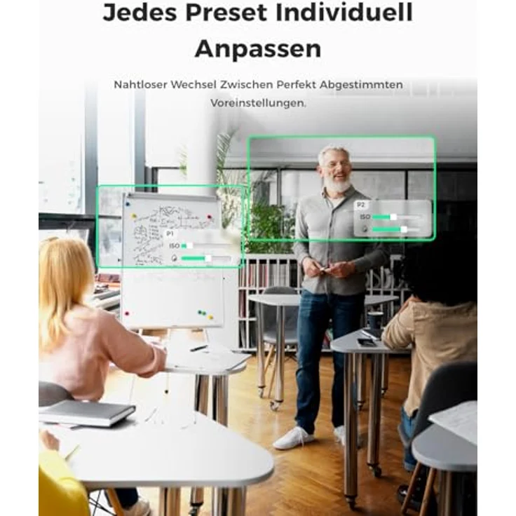 OBSBOT Tiny SE 1080P 100FPS Webcam für PC, AI Tracking PTZ Streaming Kamera in Schwarz mit Gestensteuerung, Dual-ISO und Staggered HDR – Bild 3