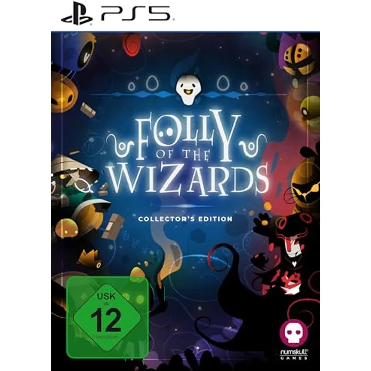 Numskull Games Limited Folly of the Wizards Collector Edition - PS5, 2D-Roguelike-Abenteuer mit prozedural generierten Dungeons und einzigartigem Zauber- & Kampfsystem
