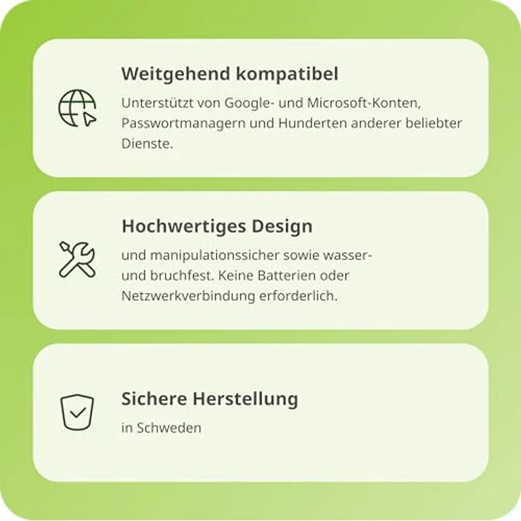 Yubico YubiKey 5 NFC, Sicherheitsschlüssel mit USB-A Anschluss, robust und langlebig – Bild 7