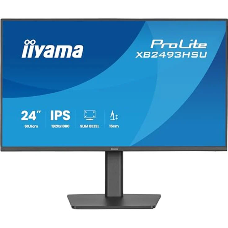 iiyama Prolite XB2493HSU-B1, 23,8 Zoll Full-HD IPS-LED-Monitor, 120Hz, höhenverstellbar, Pivot, schwarz – Bild 2
