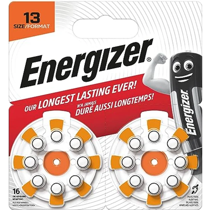 Energizer Hörgerätebatterie Zinc-Air ENR EZ Turn & Lock (312) 16 Stück – Bild 1