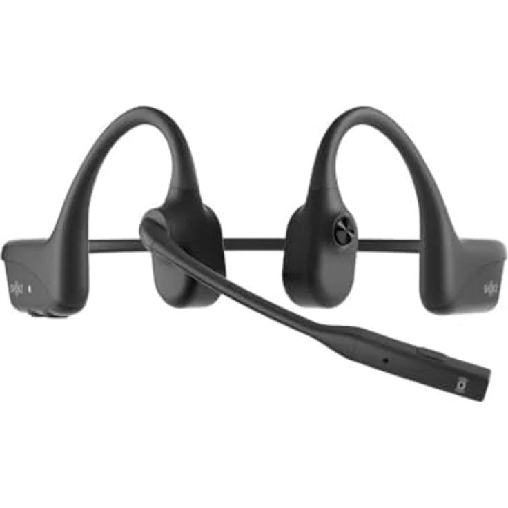 SHOKZ OpenComm2 UC, Open-Ear-Bluetooth-Headset mit Dual-Noise-Cancelling-Mikrofon, USB-A-Adapter, Zoom-zertifiziert, Schwarz – Bild 2