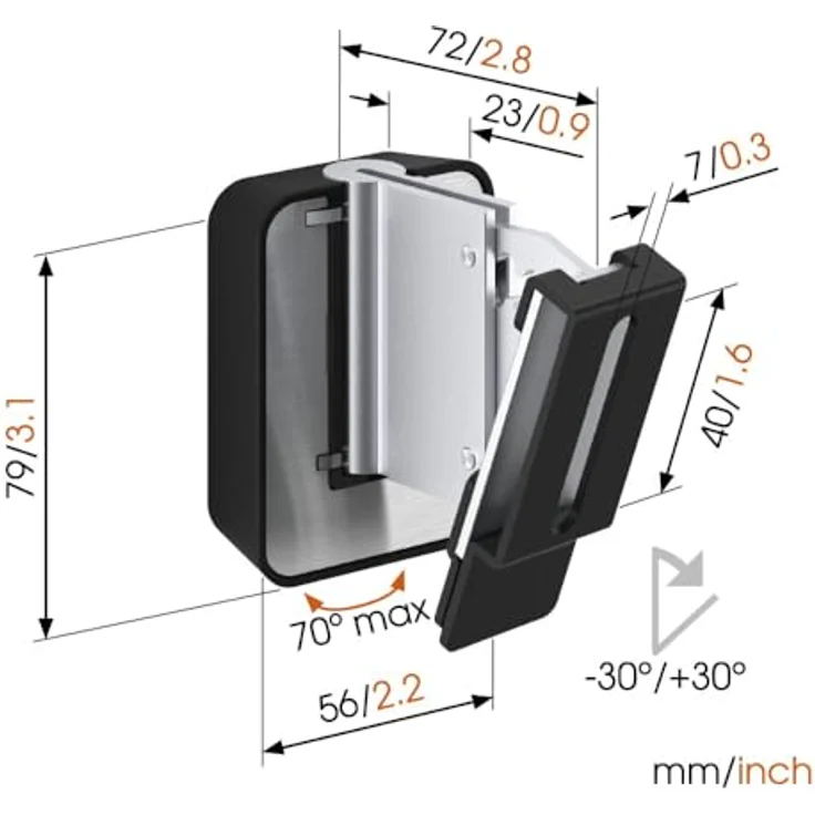 Vogel's SOUND 3200 Universeller Lautsprecher Wandhalterung 5kg, Auch geeignet für Denon Home 150, weiß (1x) – Bild 5