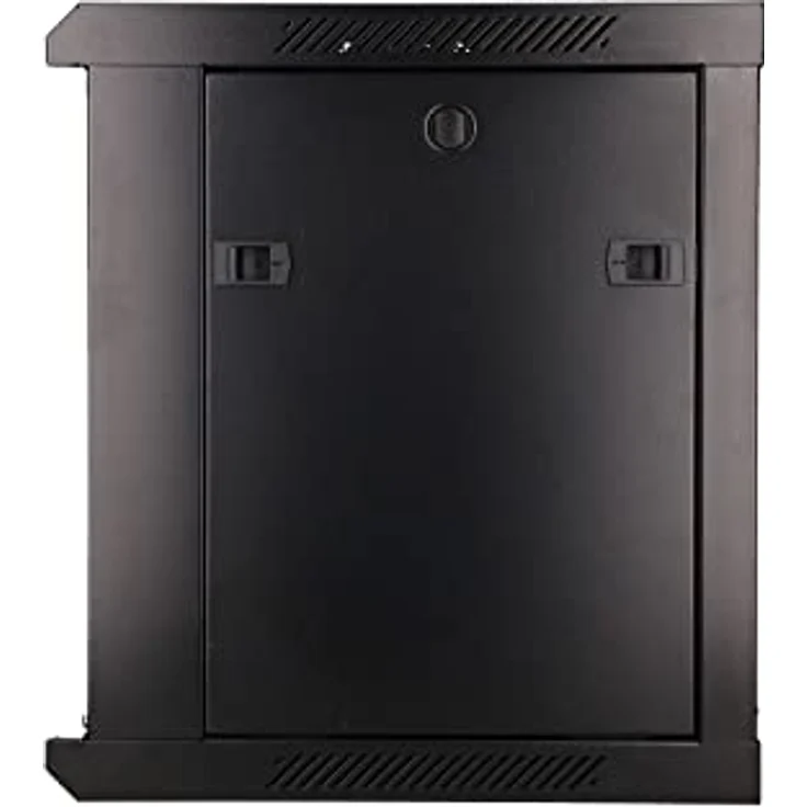 Extralink EX.3968 Rack 9U, Wandmontiertes Serverschrank-Regal (19 Zoll, schwarz), mit gehärteter Glasfront und Kühlungsoptionen – Bild 7