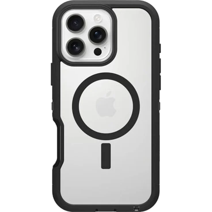 OtterBox Defender Series XT MagSafe Hülle für iPhone 16 Pro Max, stoßfest, Ultra-robust, schützende Hülle, 7X getestet nach Militärstandard, Transparent/Schwarz – Bild 2