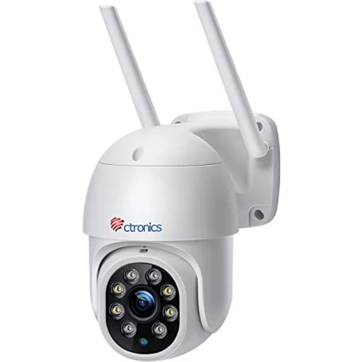 ctronics PTZ Überwachungskamera Aussen,1080P Kabellose IP WLAN Outdoor Kamera mit Automatische Verfolgung, 30m Nachtsicht in Farbe, 2-Wege Audio, IP66 Wasserdicht, Unterstützt 64GB SD-Karten – Bild 1