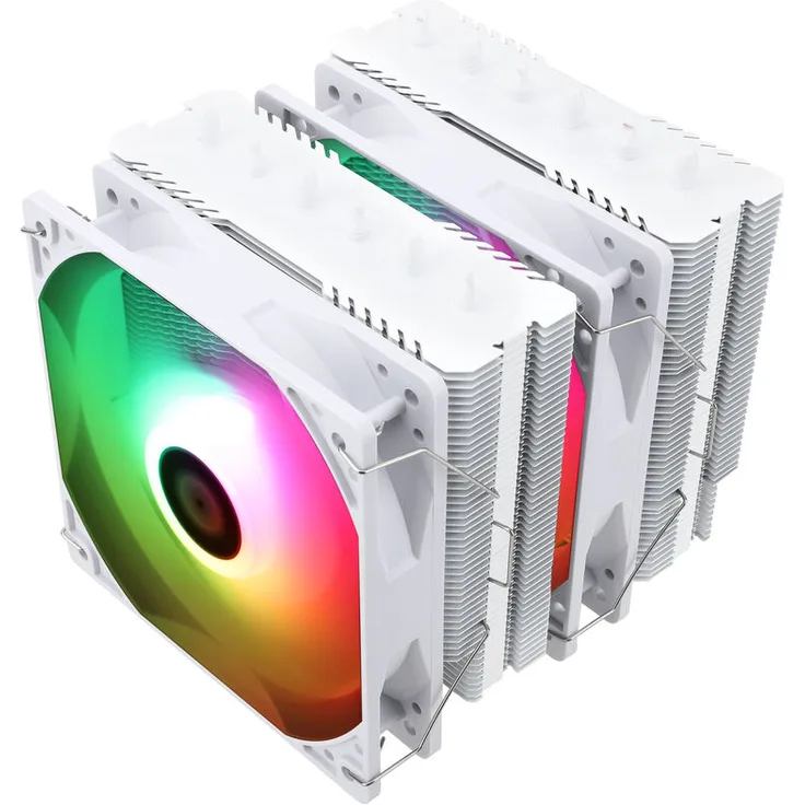 Thermalright Peerless Assasin 120 SE A-RGB CPU-Kühler - 120 mm, weiß mit 2 Türmen, 6 Heatpipes, 2x PWM-Lüfter