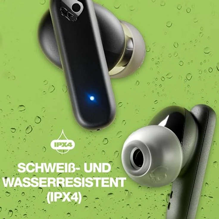 Skullcandy Smokin' Buds In-Ear Wireless-Kopfhörer, 20 Std. Akkulaufzeit, 50% nachhaltiger Kunststoff, Mikro, kompatibel mit iPhone, Android und Bluetooth-Geräten - Schwarz – Bild 5