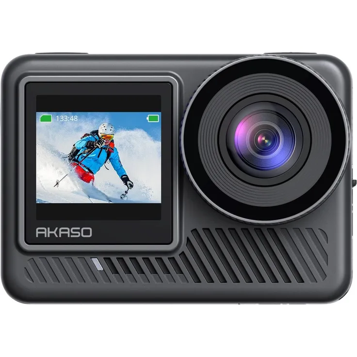 Akaso Brave 8 Lite Action Kamera, 4K Ultra HD, 20 MP, wasserdicht bis 10 m, WLAN, schwarz