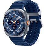 Samsung Galaxy Watch Ultra 2025 LTE Smartwatch, 47 mm Titanium Blau, Saphirglas, AMOLED, GPS, Health-Tracking, IP68, 100 m wasserdicht